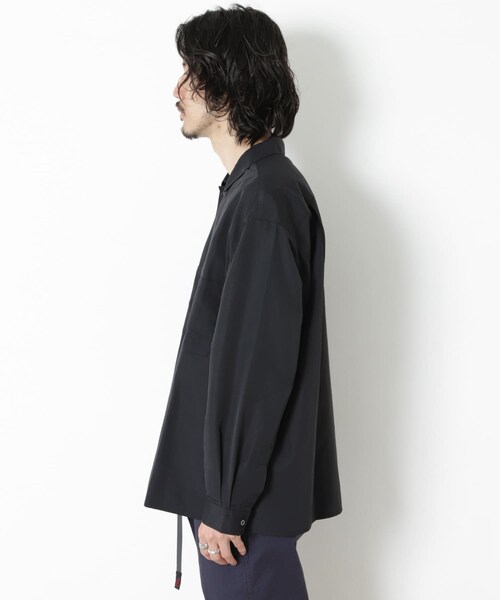 URBAN RESEARCH Sonny Label（アーバンリサーチサニーレーベル）の「グログランナイロンオーバーシャツ（その他・メンズ・ブラック/ライトブルー/ホワイト・M/L）」の8枚目の写真