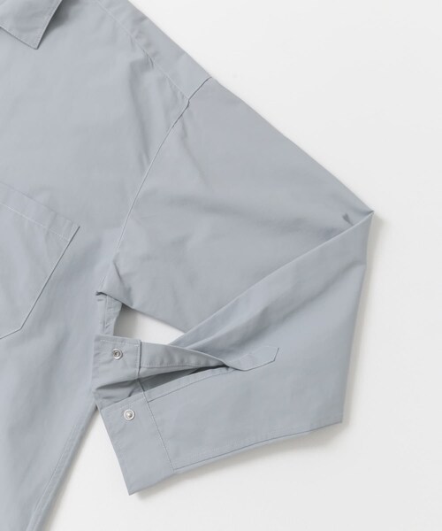 URBAN RESEARCH Sonny Label（アーバンリサーチサニーレーベル）の「グログランナイロンオーバーシャツ（その他・メンズ・ブラック/ライトブルー/ホワイト・M/L）」の13枚目の写真