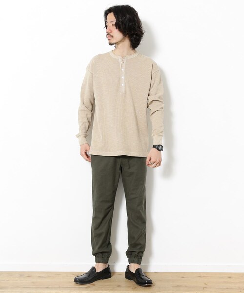 URBAN RESEARCH Sonny Label（アーバンリサーチサニーレーベル）の「リネンイージージョガーパンツ（その他・メンズ・カーキ/ブラウン/ライトベージュ/ネイビー・M/L）」の12枚目の写真