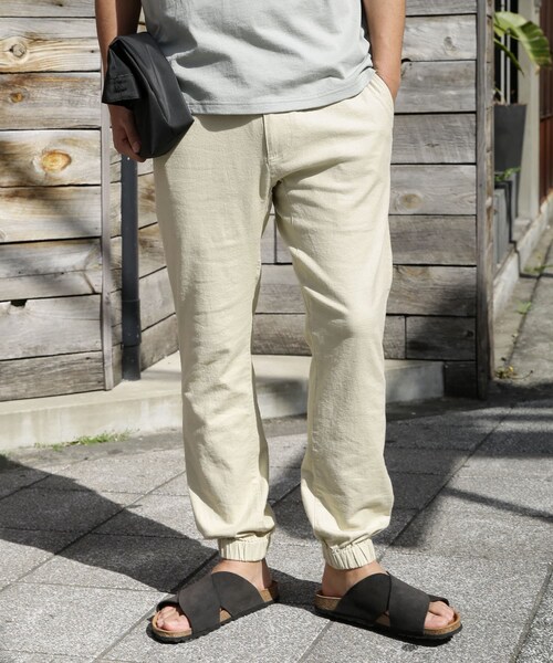 URBAN RESEARCH Sonny Label（アーバンリサーチサニーレーベル）の「リネンイージージョガーパンツ（その他・メンズ・カーキ/ブラウン/ライトベージュ/ネイビー・M/L）」の6枚目の写真