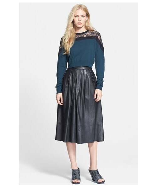 tibi（ティビ）の「Tibi Leather Skirt（スカート）」 - WEAR 