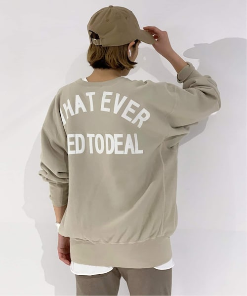 AP STUDIO（エーピーストゥディオ）の「WHAT EVER ロゴスウェット（トップス・グレー/(006)/フリー/在庫なし）」の2枚目の写真