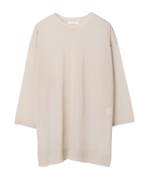 Green　Parks（グリーンパークス）の「シアーニットチュニック（トップス・ピンク/ライトベージュ/ミント/エクリュ・F）」の9枚目の写真