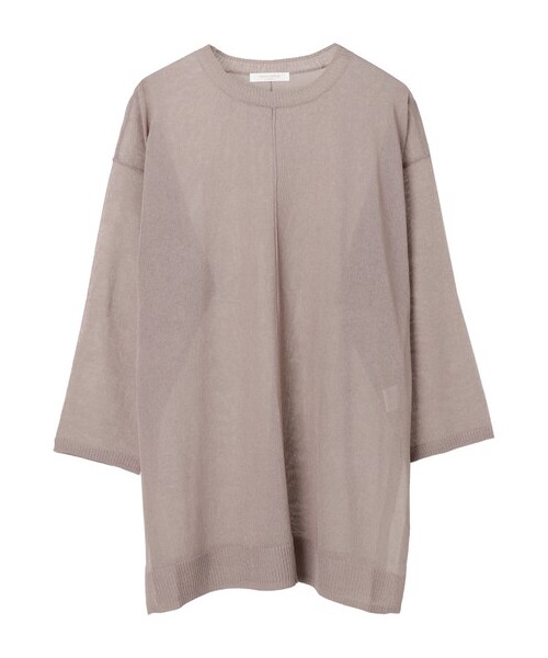 Green　Parks（グリーンパークス）の「シアーニットチュニック（トップス・ピンク/ライトベージュ/ミント/エクリュ・F）」の11枚目の写真