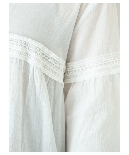 Green　Parks（グリーンパークス）の「・furry rate ヨウリュウ&レースワンピ（ワンピース/ドレス・オフホワイト/ブラック/ピンク/モカ・F）」の9枚目の写真