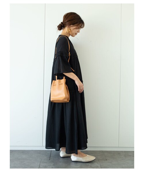 Green　Parks（グリーンパークス）の「・furry rate ヨウリュウ&レースワンピ（ワンピース/ドレス・オフホワイト/ブラック/ピンク/モカ・F）」の12枚目の写真