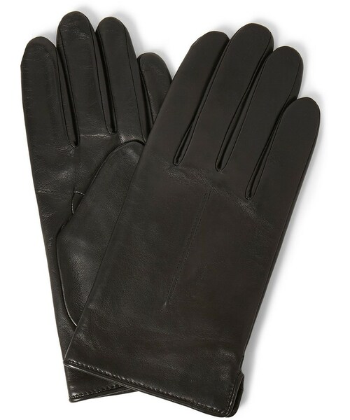 A.P.C. ブラック レザー手袋 S A.P.C.（アーペーセー）の「A.P.C. Wool-Lined Leather Gloves