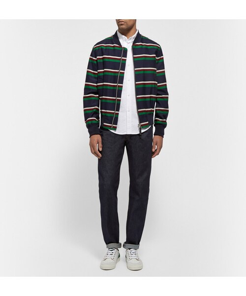 Band of Outsiders（バンドオブアウトサイダーズ）の「Band of Outsiders Slim-Fit Cotton-Oxford Shirt（シャツ/ブラウス・メンズ・White/BLUE・3/2/1/4/5）」の10枚目の写真