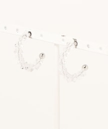 TITTY&CO.（ティティーアンドコー）の「クリアストーンフープピアス（アクセサリー・レディース）」