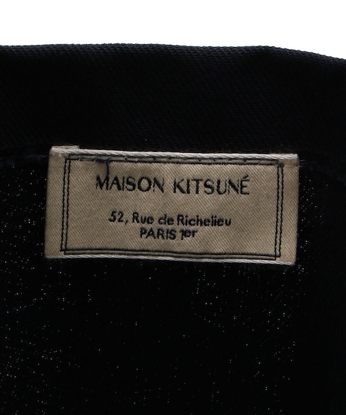 Maison Kitsune(メゾンキツネ)の「MAISON KITSUNE/メゾン キツネ/TRICOLOR FOX TOTE BAG(バッグ・メンズ・NAVY・00)」の7枚目の写真