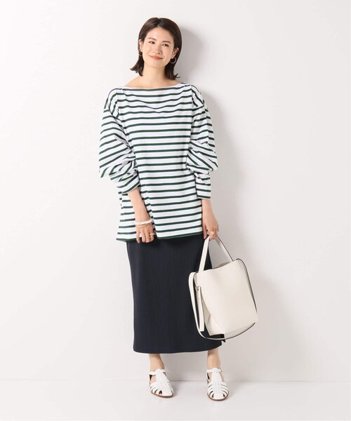 【メール便不可】 IENA（イエナ）の「【OUTIL バスクシャツ AAST ウティ】TRICOT / トップス