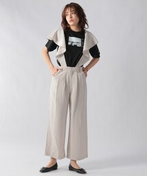 Ezick | フリルサスペンダーワイドパンツ(パンツ)