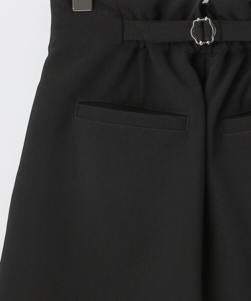 PAGEBOY（ページボーイ）の「バックルショートトラウザー（パンツ・ブラック/グレージュ）」の12枚目の写真