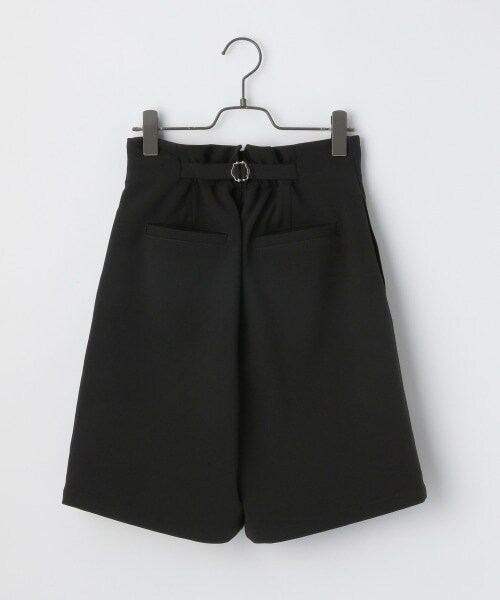 PAGEBOY（ページボーイ）の「バックルショートトラウザー（パンツ・ブラック/グレージュ）」の8枚目の写真