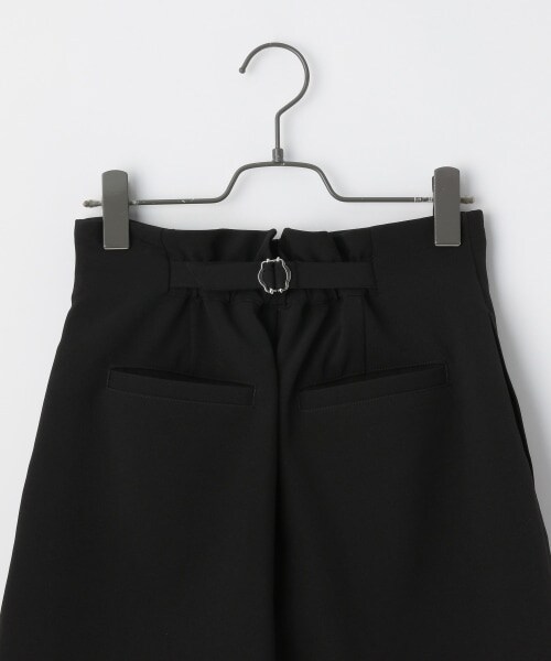 PAGEBOY（ページボーイ）の「バックルショートトラウザー（パンツ・ブラック/グレージュ）」の10枚目の写真