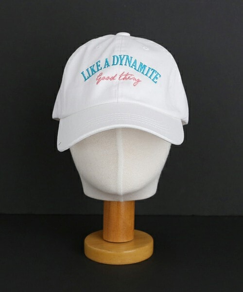 DHOLIC（ディーホリック）の「配色レタリング刺繍キャップ（キャップ・レディース・イエロー/グリーン/グレー/ホワイト/ブラック/ベージュ・ONESIZE）」の2枚目の写真