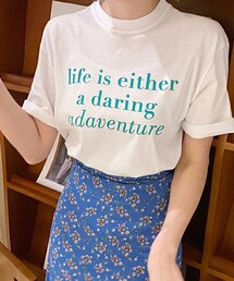 DHOLIC | レタリング半袖Tシャツ(Tシャツ/カットソー)