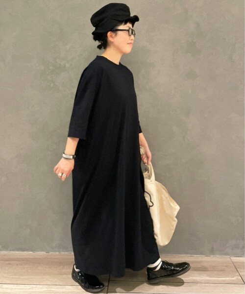 24SS ジャーナルスタンダードラックス クラシック天竺クルーネックワンピース 24SS ジャーナルスタンダードラックス クラシック天竺クルー