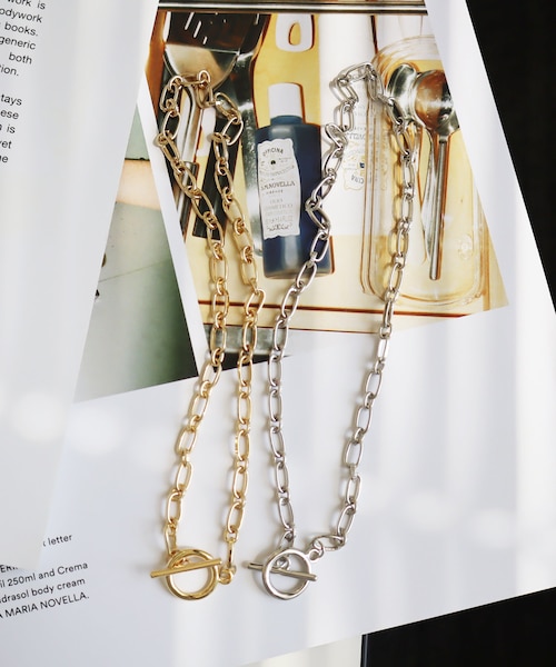 Lattice（Lattice）の「マンテルチェーンネックレス（ネックレス・レディース・ゴールド/シルバー・0）」の2枚目の写真