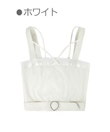 Bobon21 | クロスラインキャミソール見せインナー-全２色-(キャミソール)