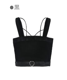 Bobon21 | クロスラインキャミソール見せインナー-全２色-(キャミソール)