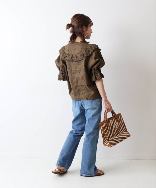 FRAMeWORK（フレームワーク）の「≪予約≫リネン刺繍ブラウス◆（その他・ブラック/フリー）」の8枚目の写真