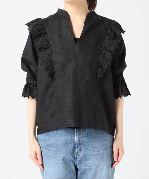 FRAMeWORK（フレームワーク）の「≪予約≫リネン刺繍ブラウス◆（その他・ブラック/フリー）」の12枚目の写真