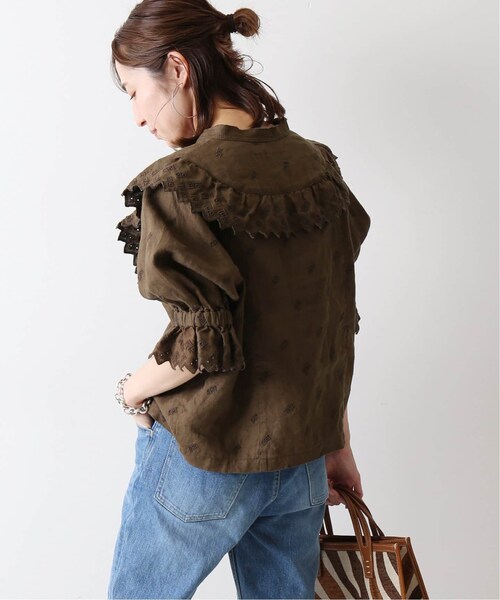 FRAMeWORK（フレームワーク）の「≪予約≫リネン刺繍ブラウス◆（その他・ブラック/フリー）」の10枚目の写真