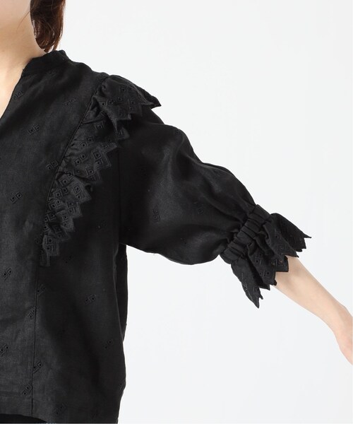 FRAMeWORK（フレームワーク）の「≪予約≫リネン刺繍ブラウス◆（その他・ブラック/フリー）」の17枚目の写真