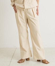 LIVETART（リヴェタート）の「コットンリネンタックパンツ（その他パンツ）」