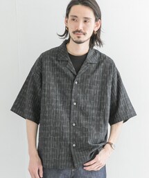 コ*ン様 SEVEN BY SEVEN open collar shirts s SEVEN BY SEVEN OPEN COLLAR SHIRTS S/S - NAVY - PURAS