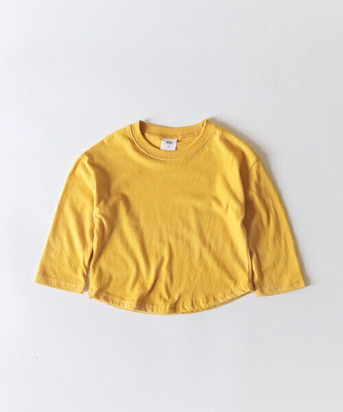 DHOLIC kids（ディーホリックキッズ）の「[whitesketchbook] 10COLORSラウンドネックTシャツ（Tシャツ/カットソー・キッズ・レッド/オレンジ/イエロー/グリーン/ベージュ/ブルー/ピンク/ブラック/ホワイト/パープル・5/7/9/11/13）」の8枚目の写真