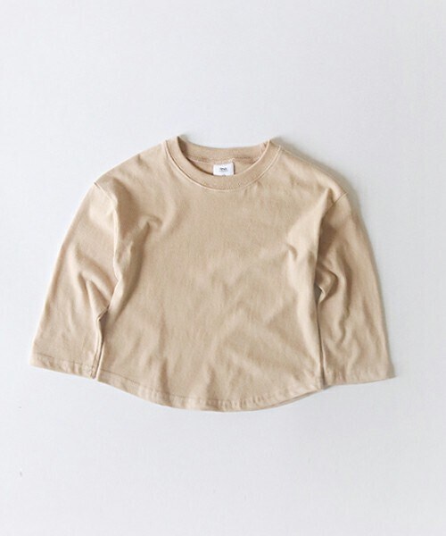 DHOLIC kids（ディーホリックキッズ）の「[whitesketchbook] 10COLORSラウンドネックTシャツ（Tシャツ/カットソー・キッズ・レッド/オレンジ/イエロー/グリーン/ベージュ/ブルー/ピンク/ブラック/ホワイト/パープル・5/7/9/11/13）」の4枚目の写真