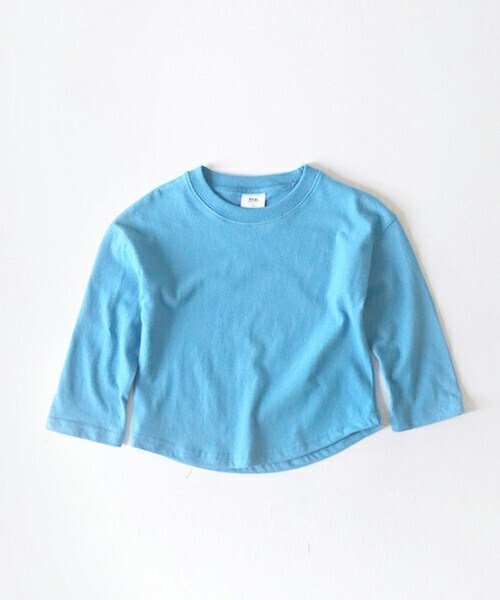 DHOLIC kids（ディーホリックキッズ）の「[whitesketchbook] 10COLORSラウンドネックTシャツ（Tシャツ/カットソー・キッズ・レッド/オレンジ/イエロー/グリーン/ベージュ/ブルー/ピンク/ブラック/ホワイト/パープル・5/7/9/11/13）」の6枚目の写真