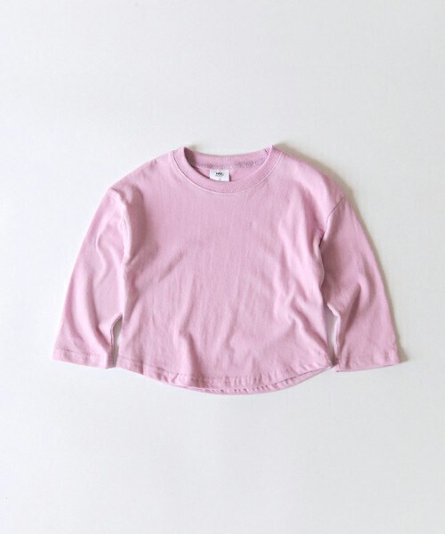 DHOLIC kids（ディーホリックキッズ）の「[whitesketchbook] 10COLORSラウンドネックTシャツ（Tシャツ/カットソー・キッズ・レッド/オレンジ/イエロー/グリーン/ベージュ/ブルー/ピンク/ブラック/ホワイト/パープル・5/7/9/11/13）」の7枚目の写真