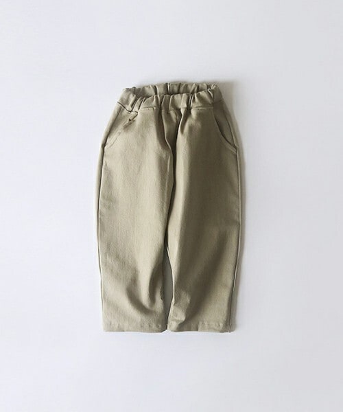DHOLIC kids（ディーホリックキッズ）の「[whitesketchbook] ベーシックコットンミックスパンツ(junior)（チノパンツ・キッズ・グレー/グリーン/ブラック/ベージュ・15/17）」の4枚目の写真