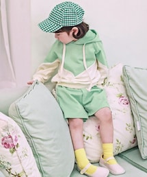 DHOLIC kids | [goingkids] バイカラースウェット&ハーフパンツSET(スウェット)