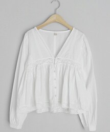 DHOLIC | フレア刺繍レースブラウス・全2色・t61800(シャツ/ブラウス)