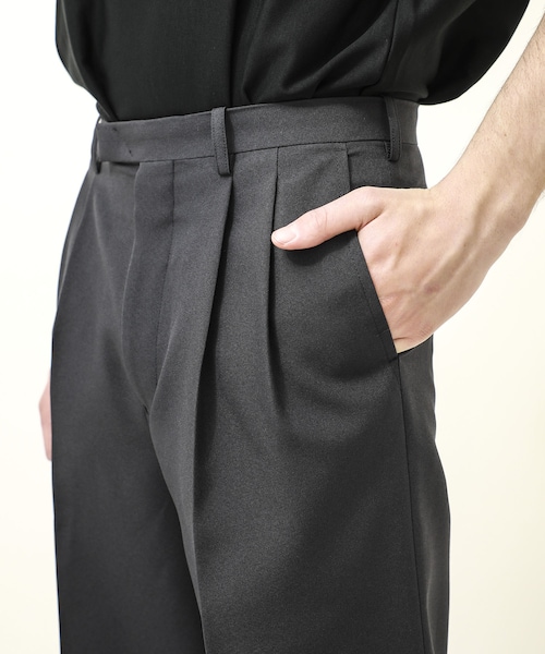 LAD MUSICIAN（ラッドミュージシャン）の「POLY WIDE FLARE PANTS（その他・メンズ・BLACK/PURPLE・42/44/46）」の6枚目の写真