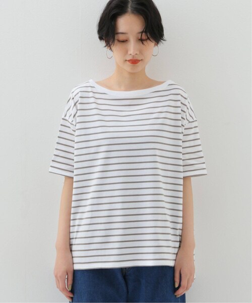FRAMeWORK - ☆新品☆FRAMeWORK フレームワーク☆グリーンボーダー FRAMeWORK（フレームワーク）の「ボーダースクエアT◇（）」 - WEAR