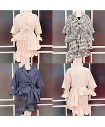 lilLilly | アシンメトリーフリルジャケット(トップス)