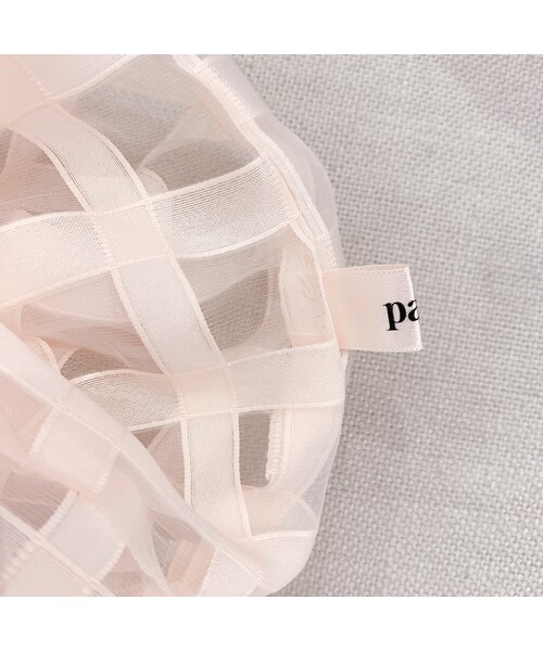 lilLilly（リルリリー）の「【pain】ボリュームオーガンジーシュシュ（アクセサリー・レディース・PINKストライプ/BLACKストライプ）」の10枚目の写真