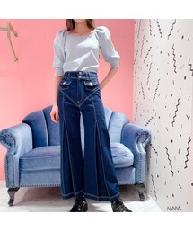 lilLilly | 【先行予約】ステッチフレアデニムパンツ(パンツ)