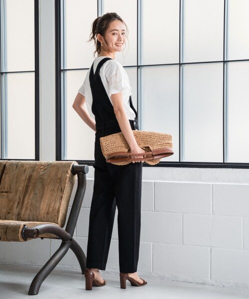 Andemiu（アンデミュウ）の「ペーパークリテバッグ（バッグ・グレー/ベージュ）」の4枚目の写真