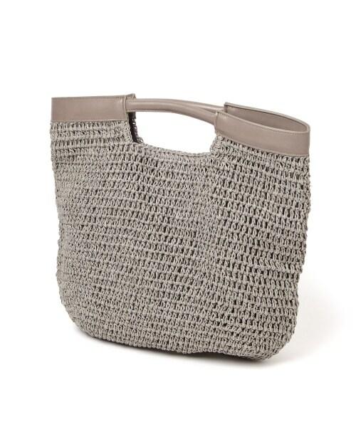 Andemiu（アンデミュウ）の「ペーパークリテバッグ（バッグ・グレー/ベージュ）」の10枚目の写真