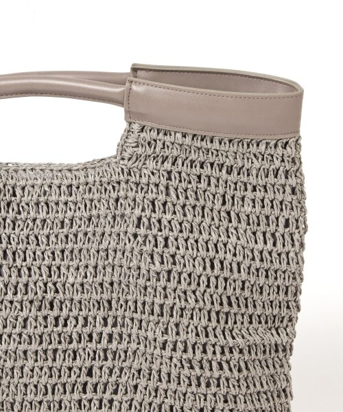 Andemiu（アンデミュウ）の「ペーパークリテバッグ（バッグ・グレー/ベージュ）」の14枚目の写真