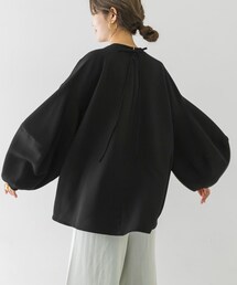 【美品✨】エンフォルド PEジョーゼット ドレープスリーブプルオーバー ブラック エンフォルド PEジョーゼット ドレープスリーブプルオーバー ブラック
