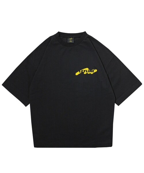 Leyline(レイライン)の「spray logo tee(Tシャツ/カットソー・レディース・ホワイト/ブラック・M/L)」の2枚目の写真