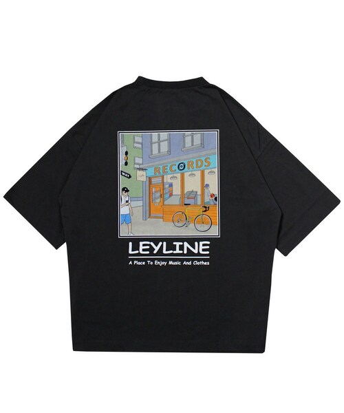 Leyline（レイライン）の「Record Store tee（Tシャツ/カットソー・レディース・ホワイト/ブラック・M/L）」の2枚目の写真