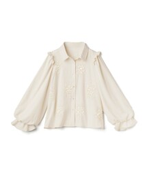 GRL（グレイル）の「花柄刺繍ボリュームスリーブブラウス（シャツ/ブラウス・レディース）」